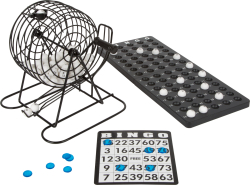 Bingotrommel mit Zubehör
