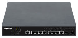 INTELLINET 10-Port L2+ Managed PoE++ Switch 8x Gbit 2x SFP