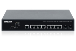 INTELLINET 10-Port L2+ Managed PoE++ Switch 8x Gbit 2x SFP
