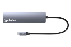 MANHATTAN 6-in-1 4K USB-C Dockingstation 1xHDMI 3xUSB 5 Gb/s