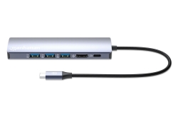 MANHATTAN 6-in-1 4K USB-C Dockingstation 1xHDMI 3xUSB 5 Gb/s
