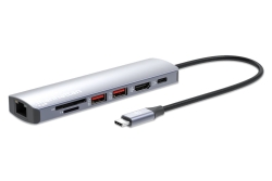 MANHATTAN 7-in-1 4K USB-C Dockingstation 1xHDMI 2xUSB 10Gb/s