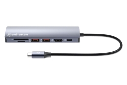 MANHATTAN 7-in-1 4K USB-C Dockingstation 1xHDMI 2xUSB 10Gb/s