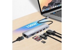 MANHATTAN 7-in-1 4K USB-C Dockingstation 1xHDMI 2xUSB 10Gb/s
