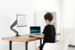 MANHATTAN Halterung 1 Monitor Gasdruck Aluminium 17-32 Zoll