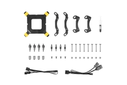 AZZA Wasserkühlung AiO 240mm HEX ARGB CPU Kühler Schwarz