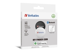 Verbatim MYFC-02BW My Finder Coin Bluetooth Finder 2pack B/W