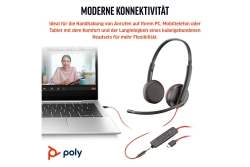 Poly Blackwire 3225 Stereo USB-C/A/3,5mm