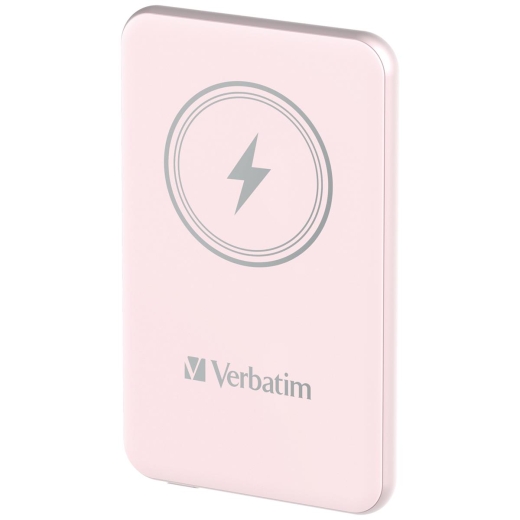 Verbatim Charge´n´Go Magnetic Wireless Power Bank 5000 Pink