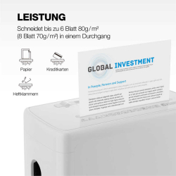 Peach Aktenvernichter SuperSilent PS500-15 10l P4