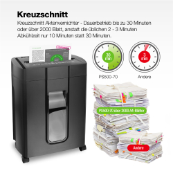 Peach Aktenvernichter High Performance inkl. Service Kit