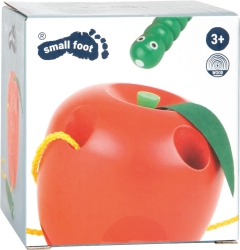 Fädelspiel Apfel und Wurm