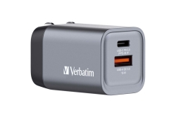 Verbatim GNC-35 GaN Charger 2 Port 35W USB A/C (EU/UK/US)