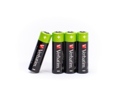 Verbatim RECHARGEABLE BATTERY AA 4 PACK / HR6