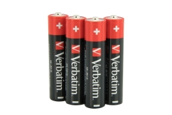 Verbatim ALKALINE BATTERY AAA 4 PACK (SHRINK WRAP)