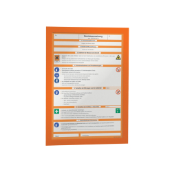 Info-Rahmen DURAFRAME® - A4, 322 x 236 mm, orange,...