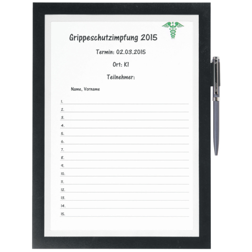 Info-Rahmen DURAFRAME® NOTE - A4, schwarz