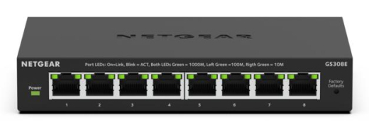 NETGEAR Switch 8x GE GS308E-400EUS Unmanaged Plus