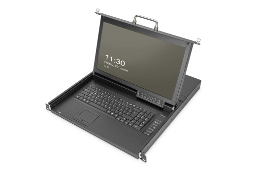 DIGITUS Modulare Konsole 17HD LCD,16-port HDMI KVM Deutsch