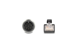 DELOCK M12 Kabel A-kodiert 8 Pin St. zu RJ45 St. PVC 5 m