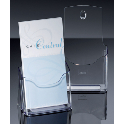 Tisch-Prospekthalter acrylic, mit 1 Fach, glasklar,...