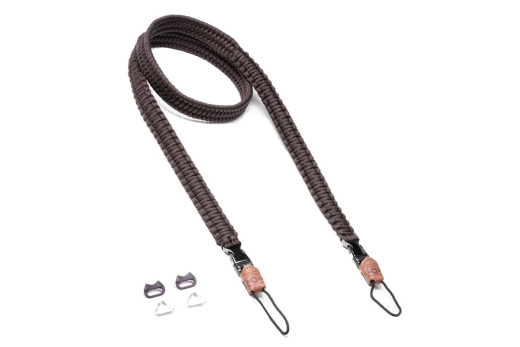 C-ROPE Kameragurt Traveler aus Paracord 125cm Dark Coffee retail