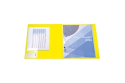 HERMA Schnellhefter A4 neon gelb Polypropylen 3St.