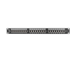 LANBERG 19 Patchpanel 1U 24-Port CAT.6 FTP geschirmt sw