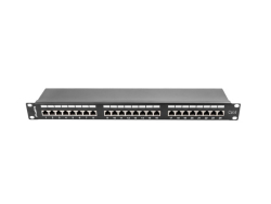 LANBERG 19 Patchpanel 1U 24-Port CAT.6 FTP geschirmt sw