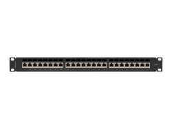 LANBERG 19 Patchpanel 1U 24-Port CAT.7 FTP geschirmt sw