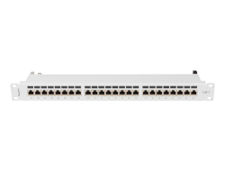 LANBERG 19 Patchpanel 1U 24-Port CAT.7 FTP geschirmt grau