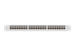 LANBERG 19 Patchpanel 1U 24-Port CAT.7 FTP geschirmt grau