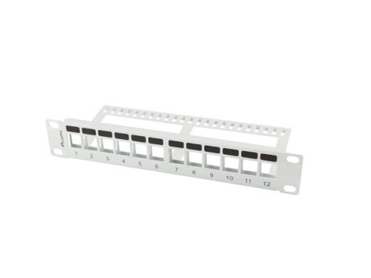 LANBERG 10 Patchpanel Blank 1U 12-Port Keystone Organizer g