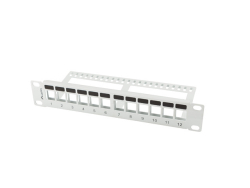 LANBERG 10 Patchpanel Blank 1U 12-Port Keystone Organizer g
