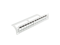 LANBERG 10 Patchpanel Blank 1U 12-Port Keystone Organizer g