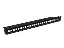 LANBERG 19 Patchpanel Blank 1U 24-Port für Keystone sw
