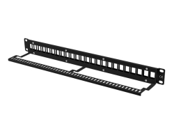 LANBERG 19 Patchpanel Blank 1U 24-Port für Keystone sw