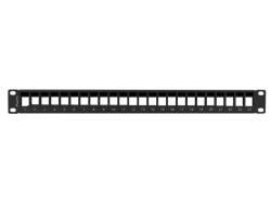 LANBERG 19 Patchpanel Blank 1U 24-Port für Keystone sw