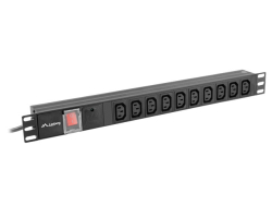 LANBERG 19 PDU-Steckdosenleiste 1U 10xIEC C13 C14 2,0m 10A
