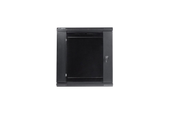 LANBERG 19 12U 600x450 Wandgehäuse Glastür (FlatPack) sw