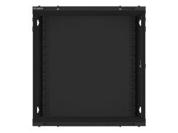 LANBERG 19 12U 600x600 Wandgehäuse Glastür V2 (FlatPack) sw