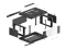 LANBERG 19 4U 600x450 Wandgehäuse Glastür V2 (FlatPack) sw