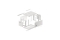 LANBERG 19 6U 600x450 Wandgehäuse Metalltür (FlatPack) gr