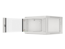 LANBERG 19 6U 600x600 Wandgehäuse Glastür V2 (FlatPack) gr
