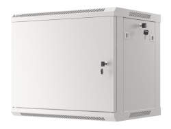 LANBERG 19 9U 600x450 Wandgeh. Metalltür (FlatPack) grau