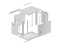 LANBERG 19 9U 600x450 Wandgeh. Metalltür (FlatPack) grau