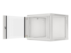LANBERG 19 9U 600x600 Wandgehäuse Glastür V2 (FlatPack) gr