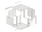 LANBERG 19 9U 600x600 Wandgehäuse Glastür V2 (FlatPack) gr