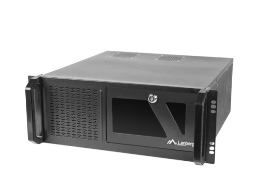 LANBERG 19 Server Gehäuse Rackmount ATX 450/08 4U schwarz