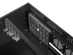 LANBERG 19 Server Gehäuse Rackmount ATX 450/08 4U schwarz